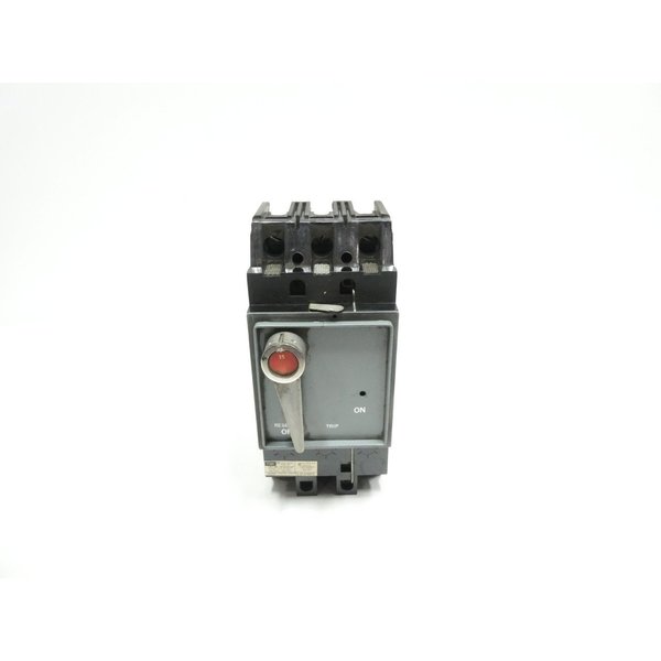 Federal Pacific Molded Case Circuit Breaker, 15A, 3 Pole, 600V AC NF631015